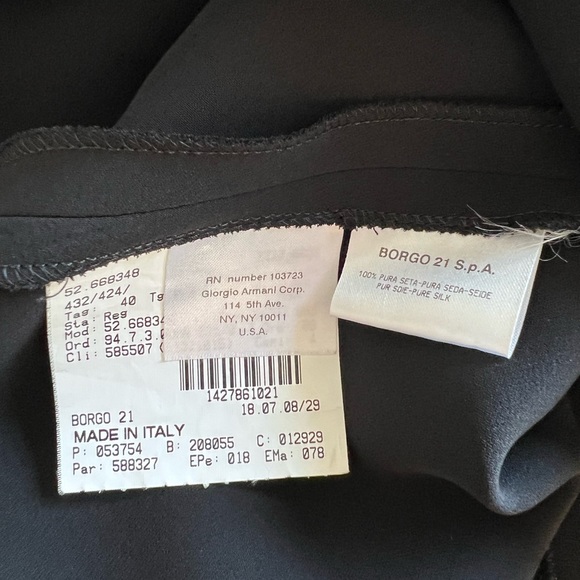 Giorgio Armani Silk Midi Dress - Picture 5 of 7